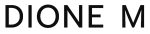 Dione M logo – minimalist text logo for affordable designer jewelry brand